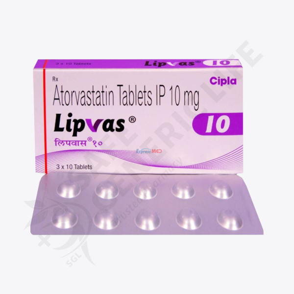 Lipvas 10 mg Tablet